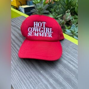 Red 'Hot Cowgirl Summer' Trucker Hat